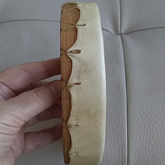 Small Native Drum with Stand - Picture 4 of 5